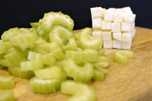 Prep celery and celeriac 2