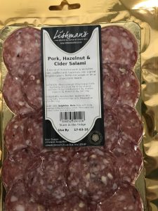 Pork, Hazlenut, Cider Salami